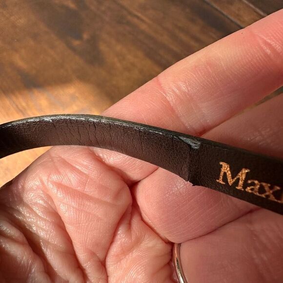 MaxMara Thin Olive Green Leather Belt Size‎ 40 main image 13